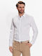 Langärmlig Hemd White