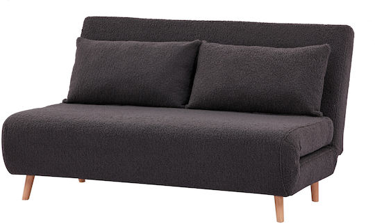 Doppelsitzer Sofa Bett Grau 140x90x81cm