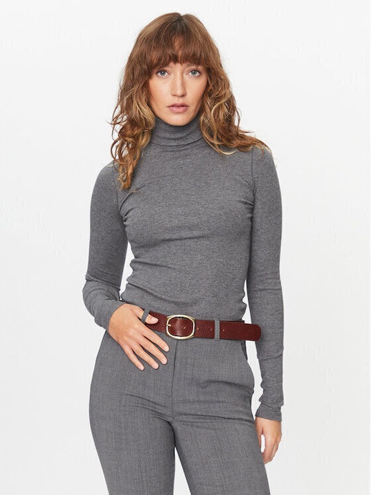 Ralph Lauren Long Sleeve Women's Blouse Gray