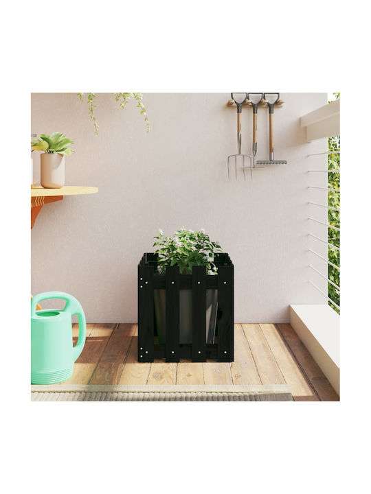 vidaXL Planter Box 40x40cm Black 832449