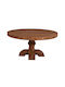 Provence Rotund Masă Sala de mese din Lemn Masiv 150x150x76buc