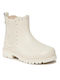 Mayoral Kids Leather Boots Ecru