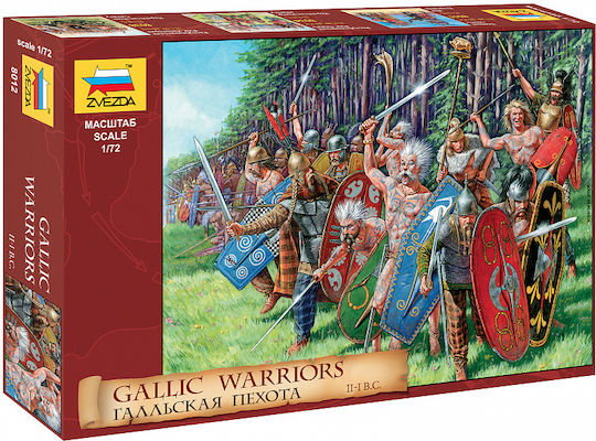 Zvezda Gallic Warriors Ii-i B.c Фигура за Моделизъм в Мащаб 1:72