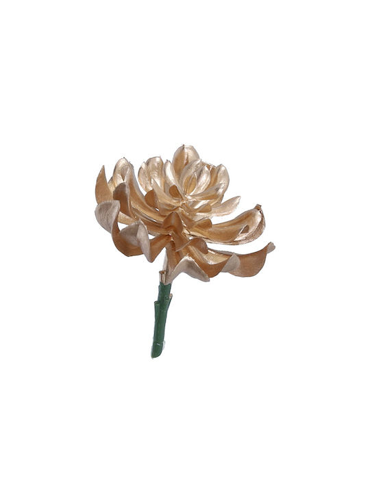 Artificial Decorative Branch Succulent Plant Gold 14cm 1pcs