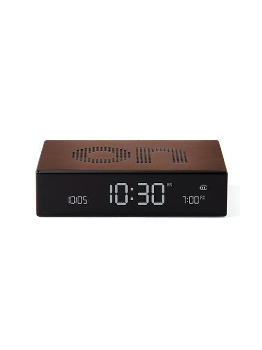 Lexon Flip Масов Часовник LCD Пластмасов с Буди...