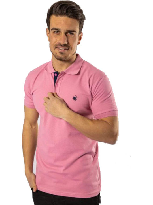 Al Franco Herren Shirt Kurzarm Polo Schwarz