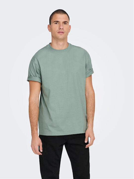Only & Sons Men's Short Sleeve Blouse Polo Green