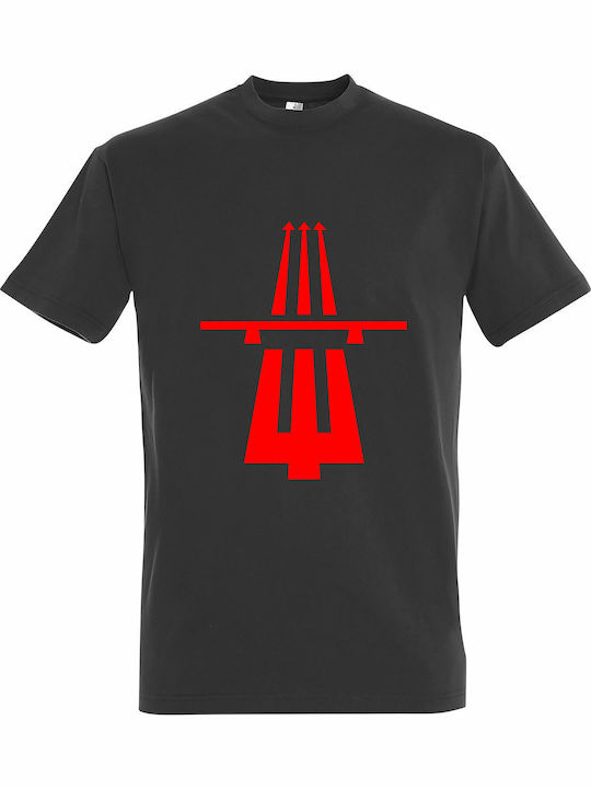 kirikoko Highway to Hell, ACDC Fans T-shirt AC/DC Γκρι Βαμβακερό