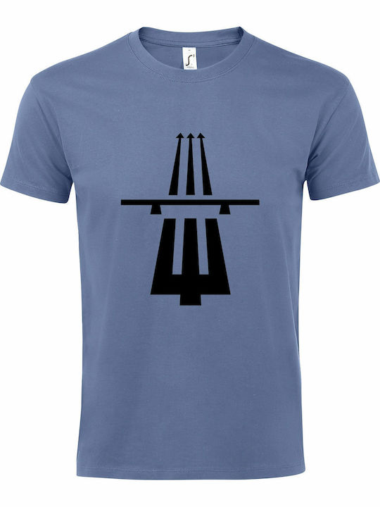 Highway To Hell, Acdc Fans Ανδρικό T-shirt Κοντομάνικο Navy Μπλε