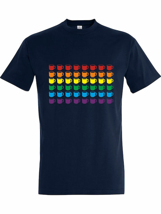T-shirt Marineblau Baumwolle