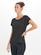 Damen Sportlich T-Shirt Black.