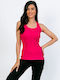 Women's Summer Blouse Sleeveless Fuchsia