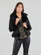Liliette Short Women's Puffer Jacket for Winter Black