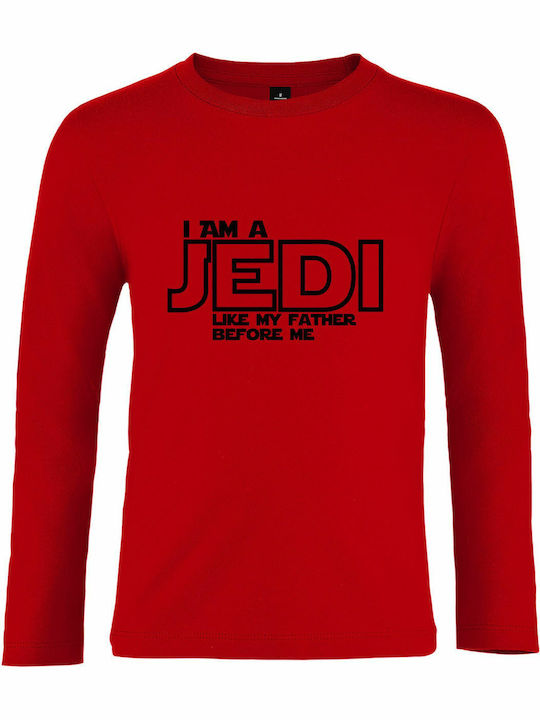 Παιδική Μπλούζα Μακρυμάνικη Red I Am A Jedi Like My Father Before Me, Star Wars