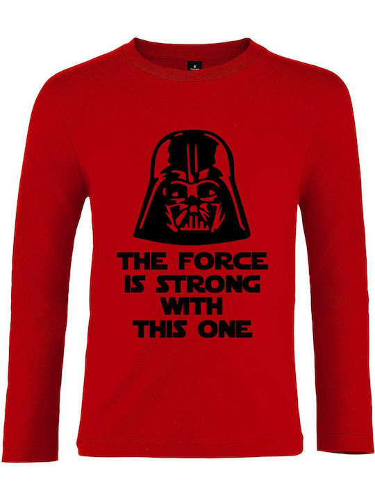 Bluză pentru copii Cu mânecă lungă Red Star Wars"