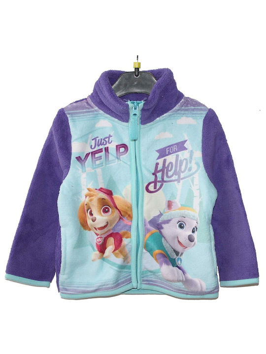 Nickelodeon Παιδική Ζακέτα Fleece Μωβ