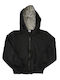 Kinderstrickjacke mit Kapuze Schwarz Kids Fashion