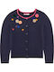 Kinderstrickjacke Gestrickt Marineblau