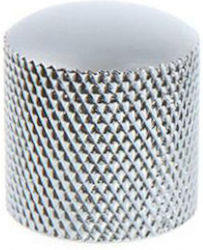 DR DR Flat Top Metal String Potentiometer Knob in Silver Color
