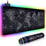 XXL Gaming Mouse Pad with RGB Lighting Black 900mm Gms