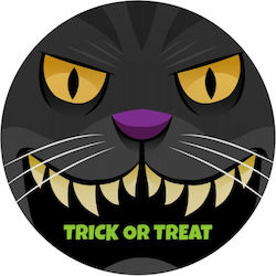 Halloween Trick Treat Cat Mouse Pad 200mm