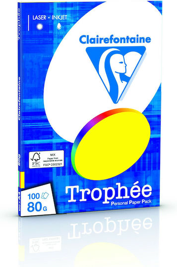 Clairefontaine Χαρτί Εκτύπωσης A4 80gr/m² 100 φύλλα Πολύχρωμο