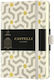 Castelli Notizbuch A6 Geregelt mit Gummiband und Stifthalter Beige