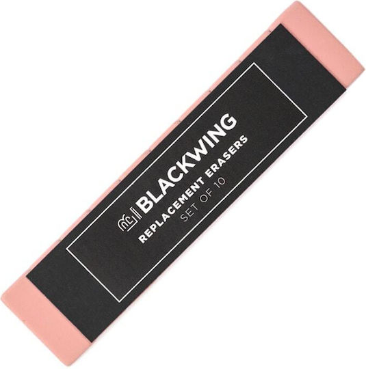 Blackwing Eraser Replacement for Pencil and Pen 10pcs Pink