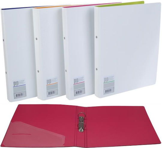Centrum Clipboard with 2 Rings for Paper A4 White 1pcs