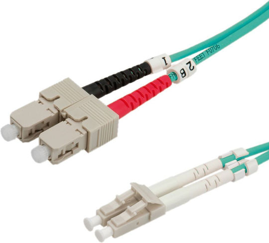 Value Value Optical Fiber Cable LC-LC 0.5m Turquoise