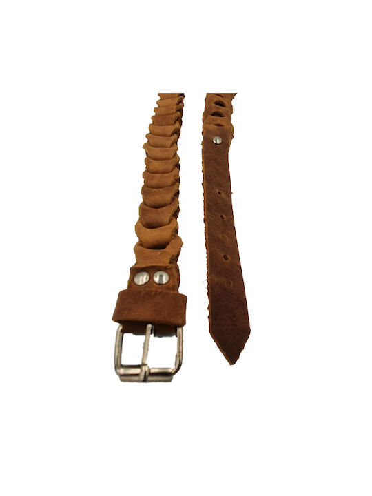 Leather Women's Belt Brown