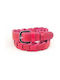 Leather Women's Belt Pink