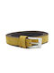 Leather Lab Leather Women's Belt Beige