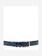 Herren Gürtel Leder Blau