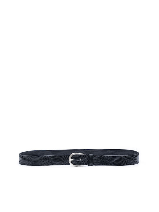 Minoronzoni 1953 Men's Leather Belt Black