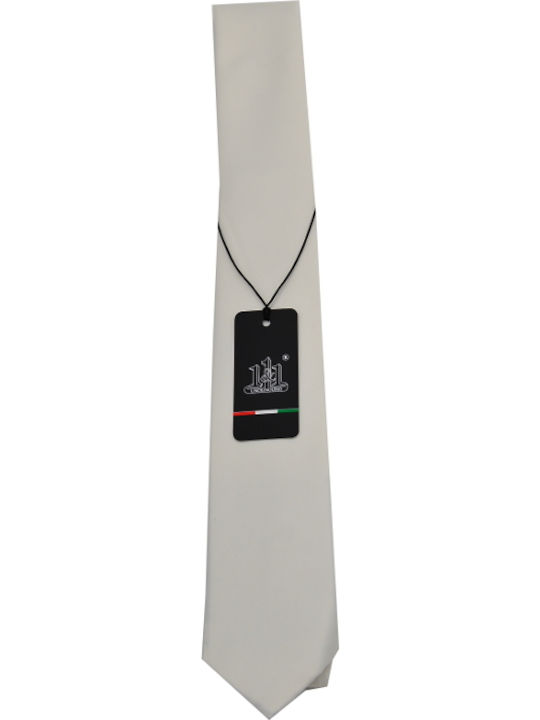 Synthetic Men's Tie Monochrome White