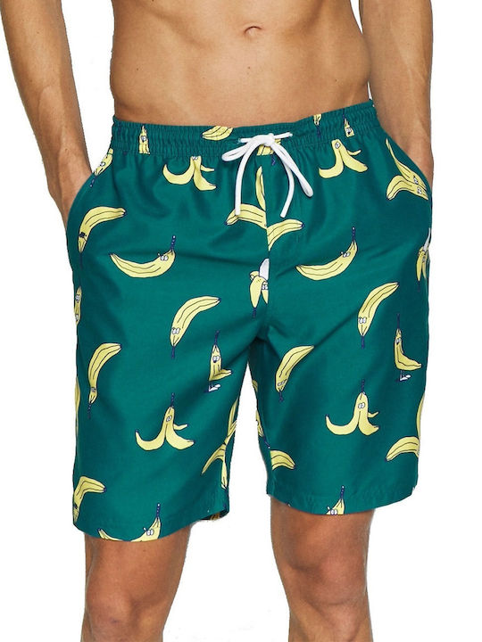 Men's Swimwear Bermuda Blue with Patterns