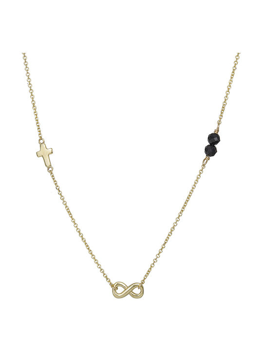 Necklace Infinity from Gold 9 K