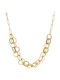 Necklace Double from Gold Plated Silver