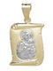 Goldjewels Charm Amulett Göttliche Mutter aus Gold 9 K