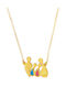 Necklace Family from Gold Plated Silver