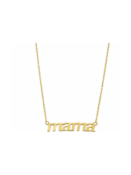 Колие Мама от Злато 14K