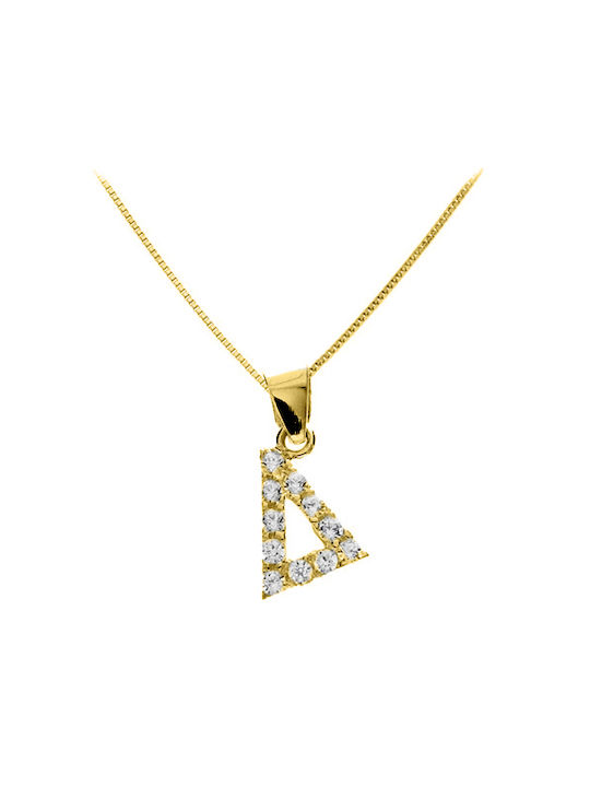 Halskette Monogramm aus Gold 14K