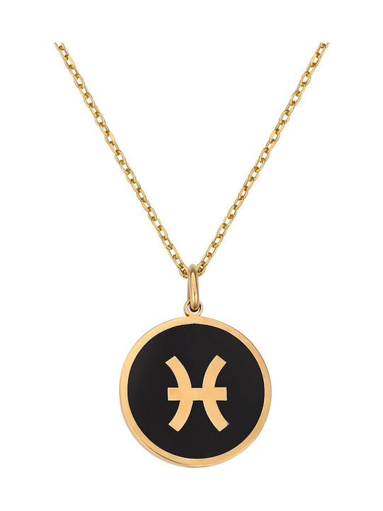 Necklace Zodiac Sign from Gold Plated Silver