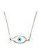 Necklace Eye from White Gold 14K