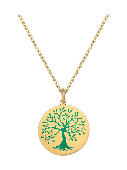 Necklace Tree from Gold Plated Silver