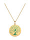 Necklace Tree from Gold Plated Silver