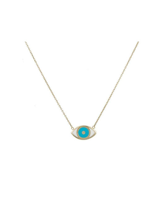 Necklace Eye from Gold 9 K