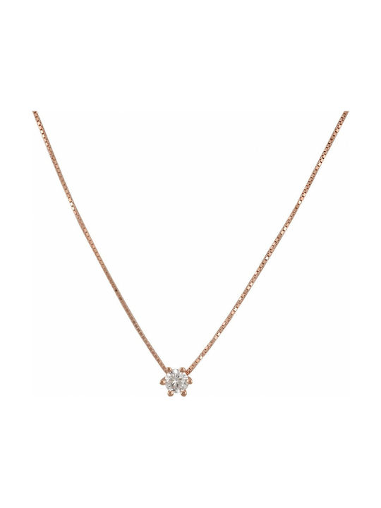 Necklace from Pink Gold Plated Silver