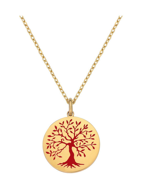 Necklace Tree from Gold Plated Silver